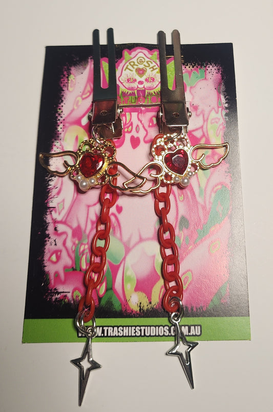 TEEF PRINCESS HEARTS RED- CLIPZ image 0