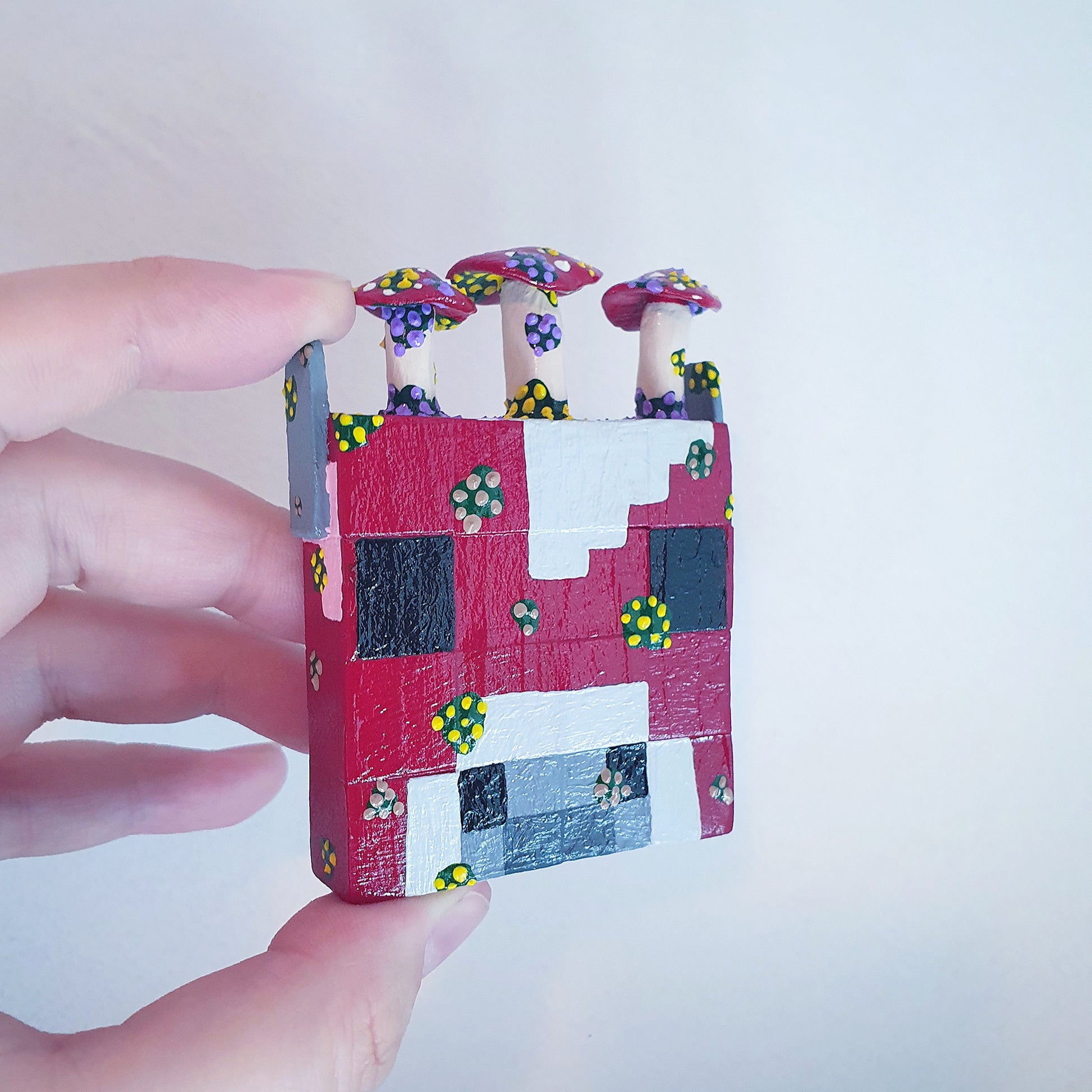 Mooshroom Minecraft Block Art image 2