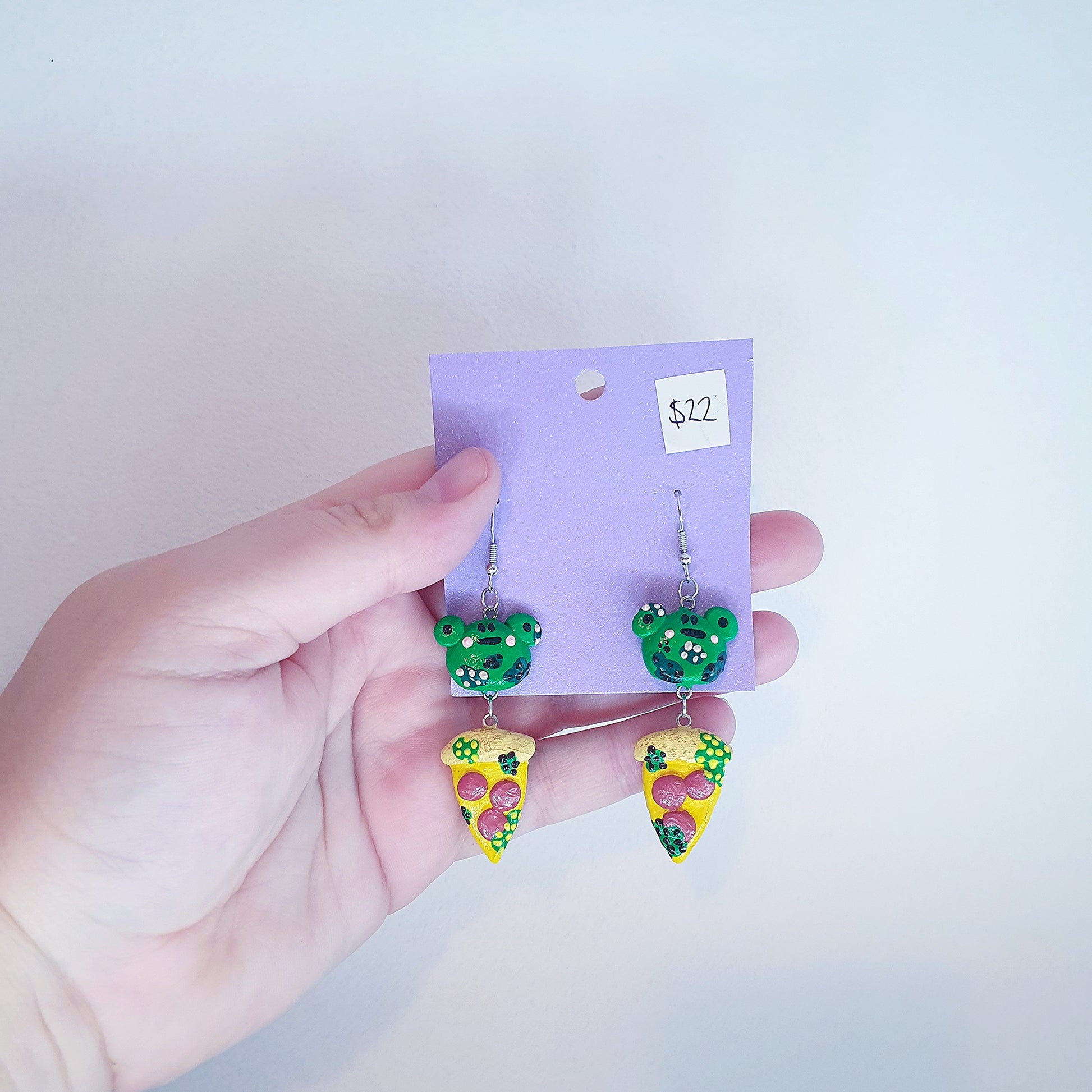 Frog & Pizza Earrings image 4
