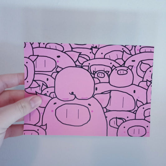 Pigs A5 Print (Discontinued) image 0