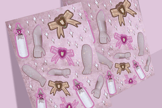 Baby Parts & Teef - PRINT image 0