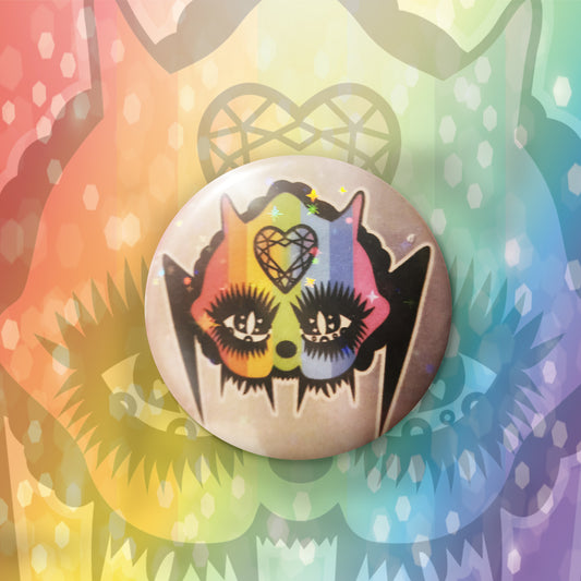 Rainbow Pastel CryptidPride - BIG BADGES image 0