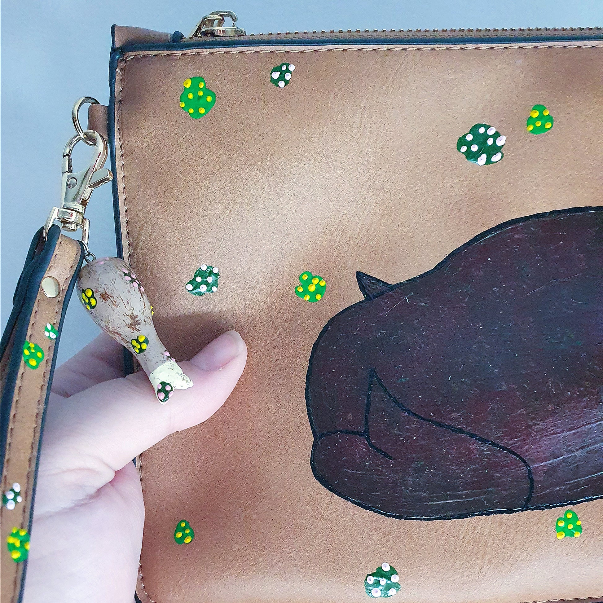 Roast Chicken Hand Painted Handbag image 2
