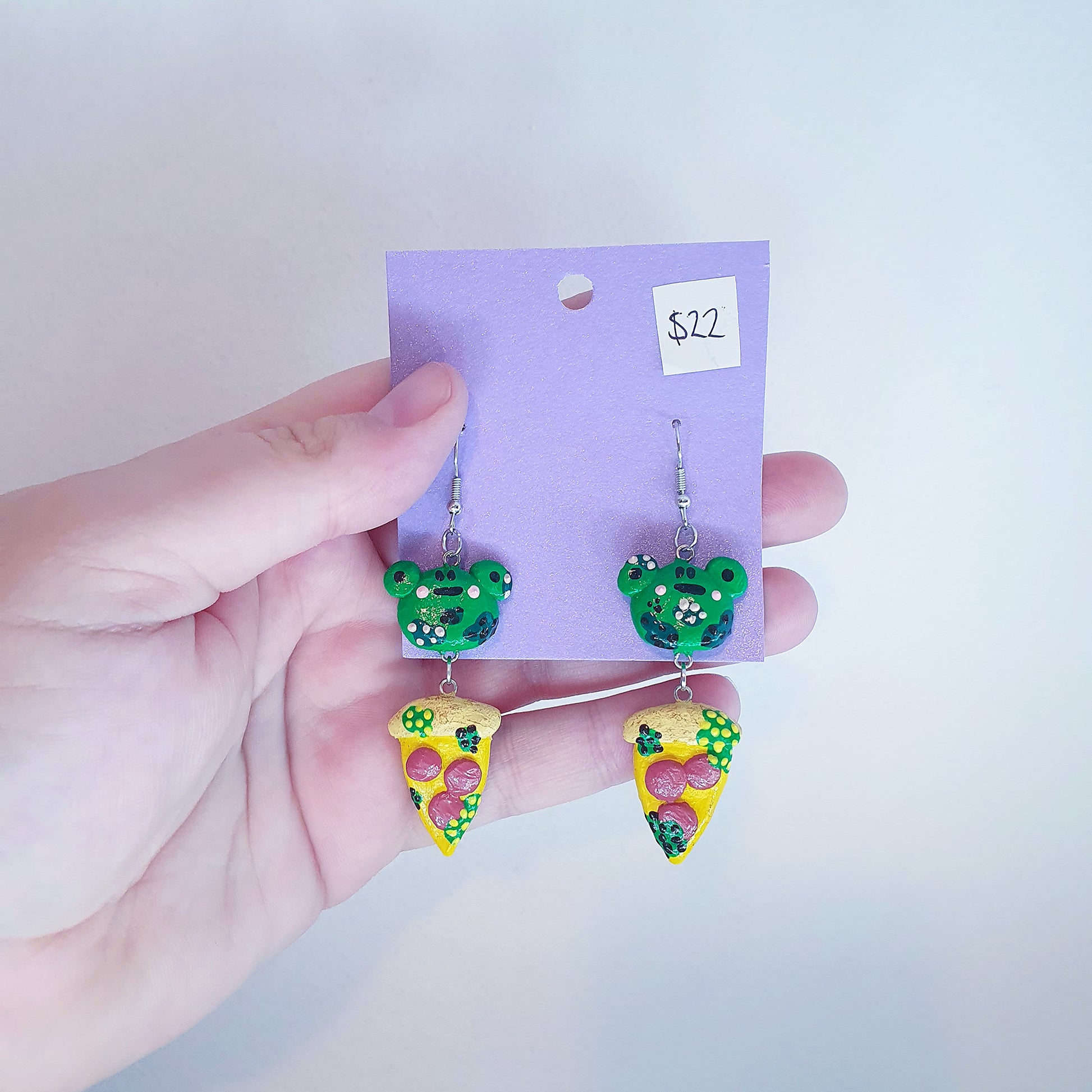 Frog & Pizza Earrings image 2