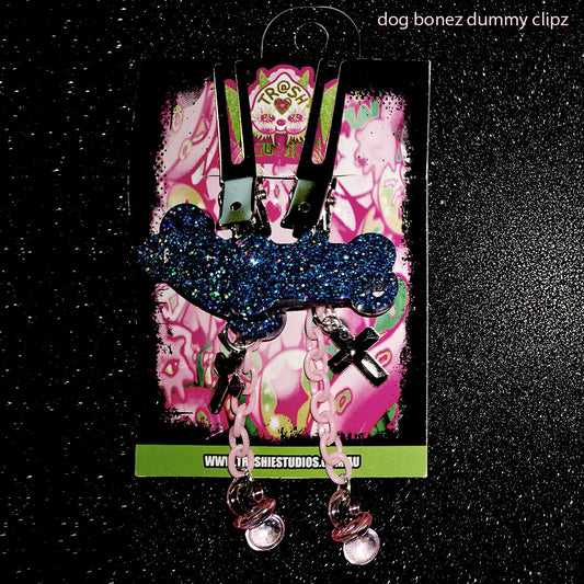 dogdummiez (PINK N BLUE) - HAIR CLIPZ