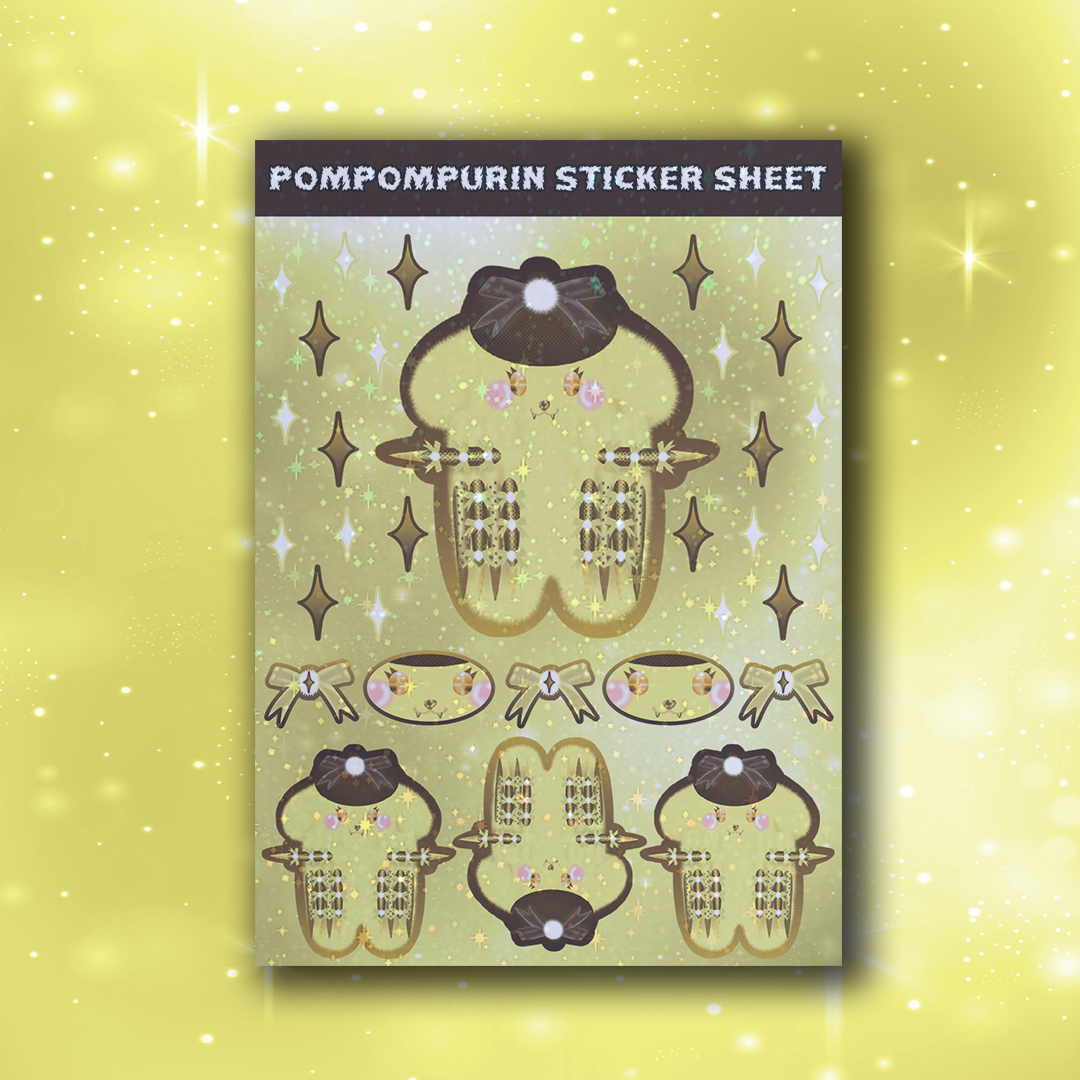 POMPOMPURIN - STICKERSHEET image 0