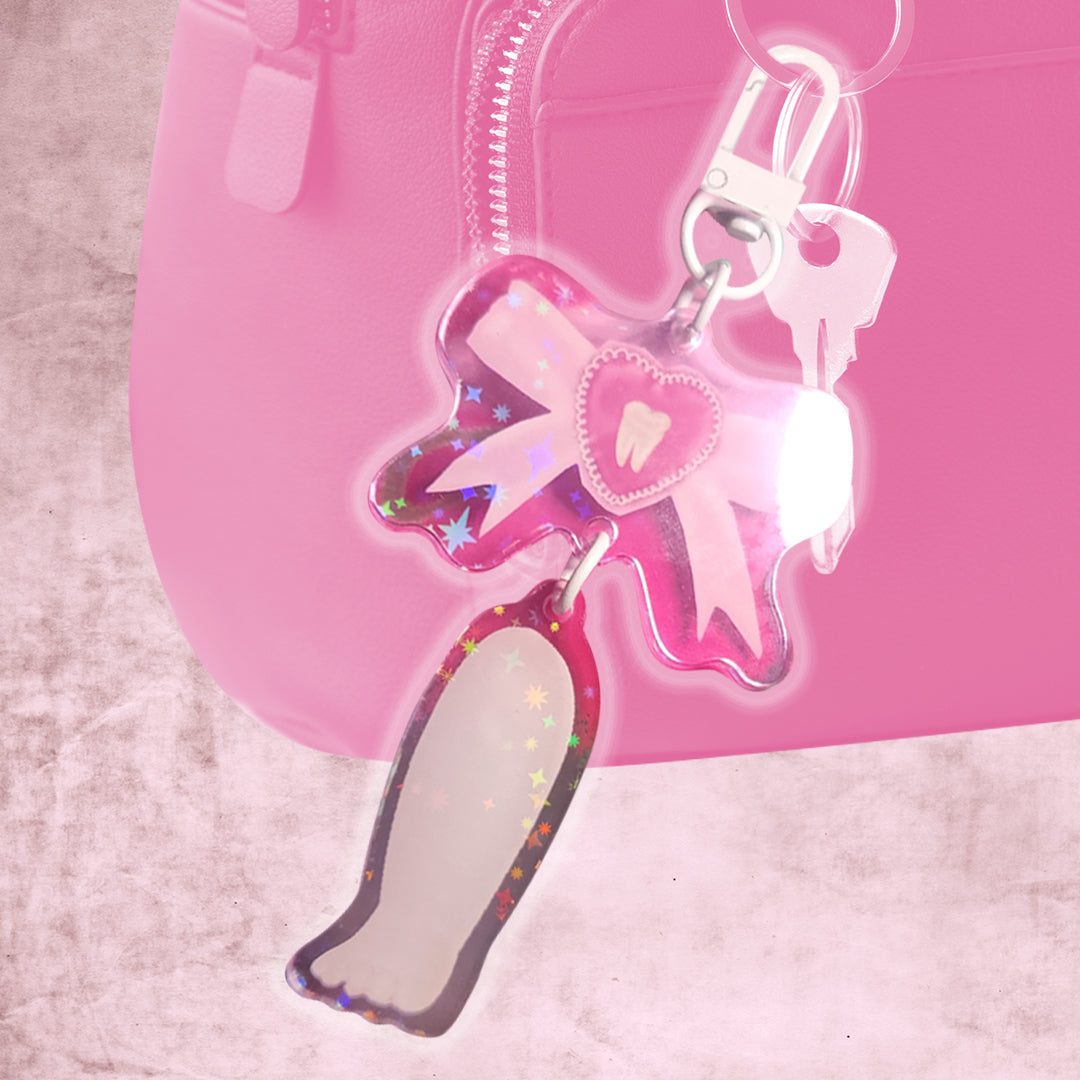 Bebe Teef Bow LEG - Keychain image 0