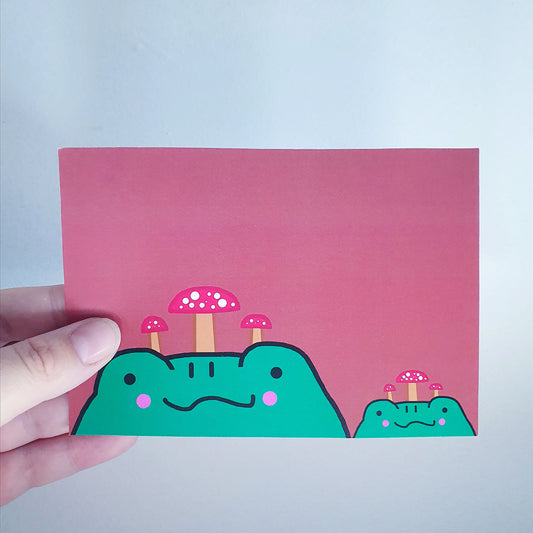 Mushroom Frog Mini Print image 0