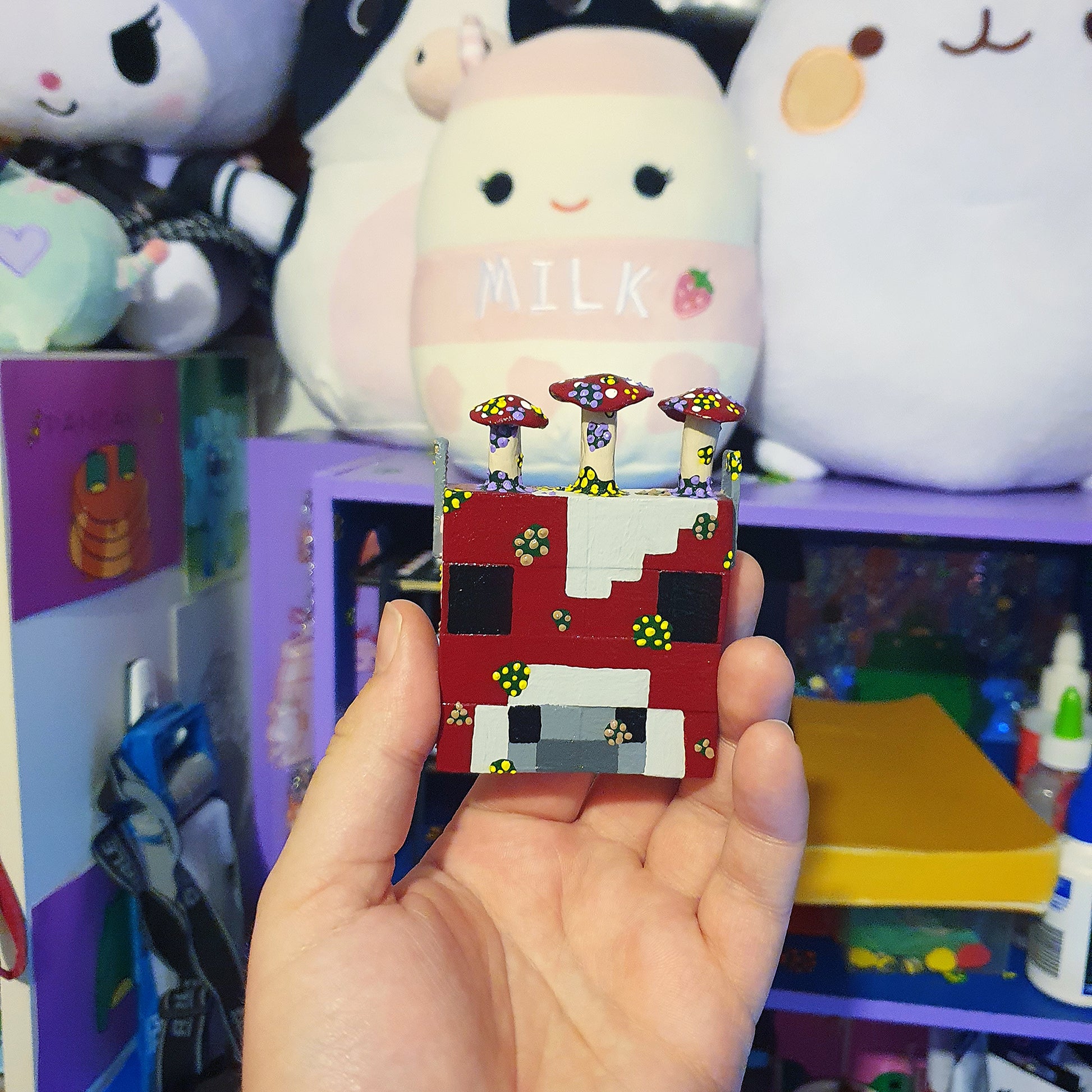 Mooshroom Minecraft Block Art image 5