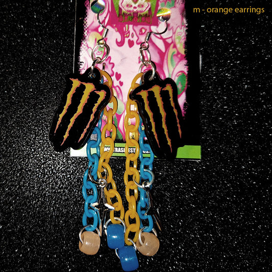 Monster Sl#t M ORANGE - EARRINGS