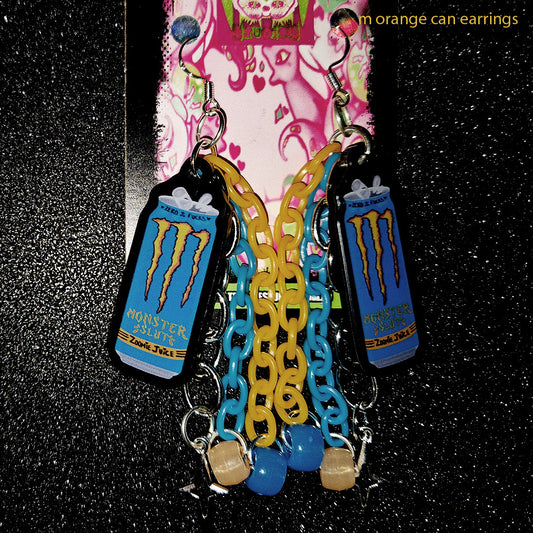 Monster Sl#t ORANGE CAN - EARRINGS
