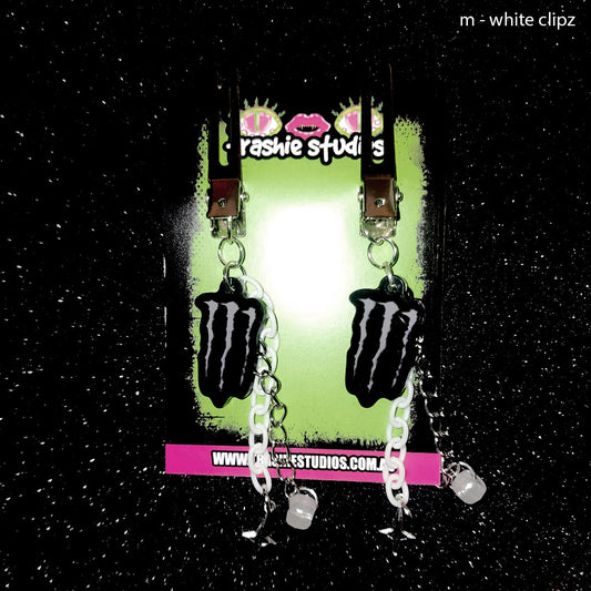 MONSTER SL#T M WHITE - HAIR CLIPZ