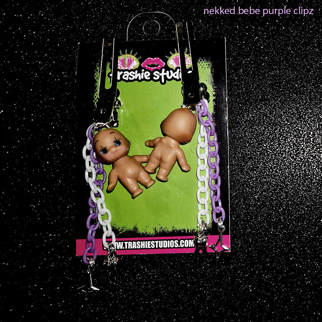 NEKKED BEBE (PURPLE) - HAIR CLIPZ