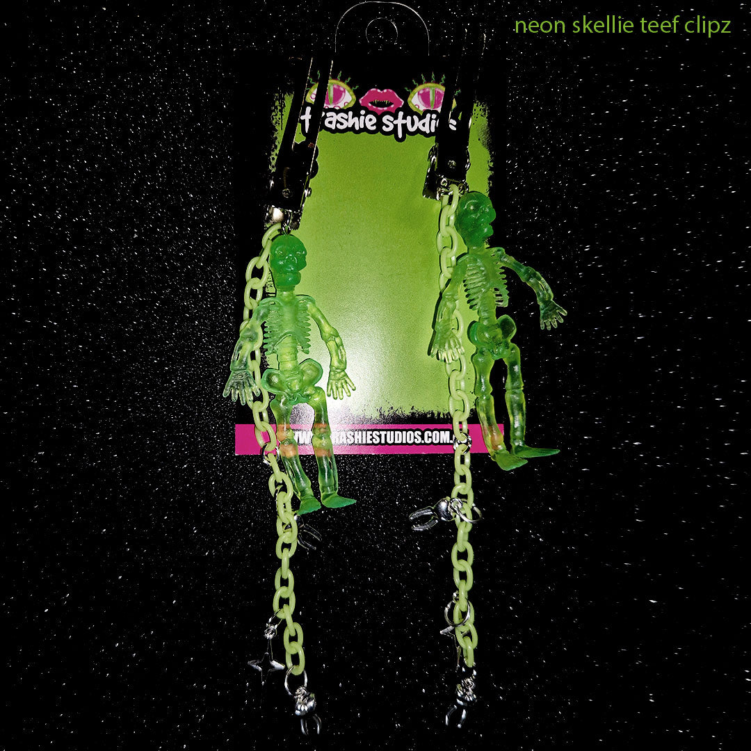 NEON SKELLIE - HAIR CLIPZ