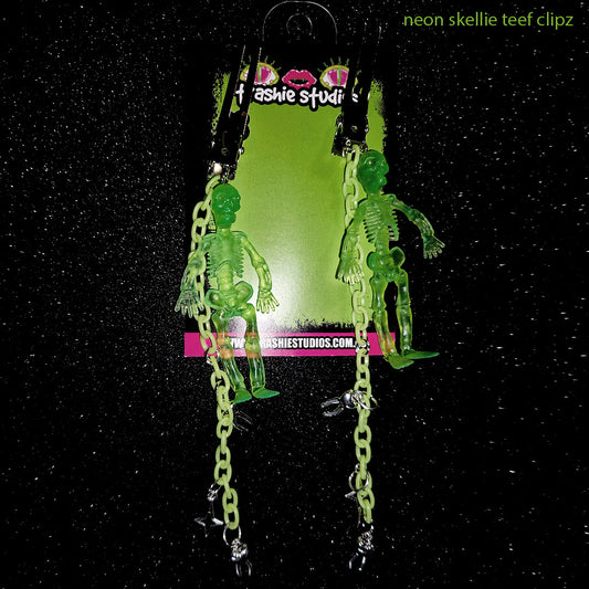 NEON SKELLIE - HAIR CLIPZ