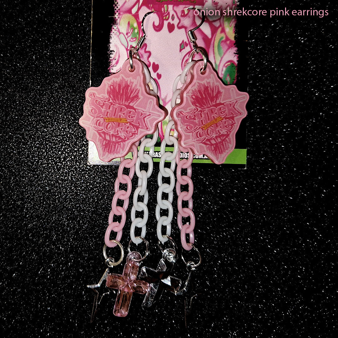 SHREKCORE ONION (PINK) - EARRINGS