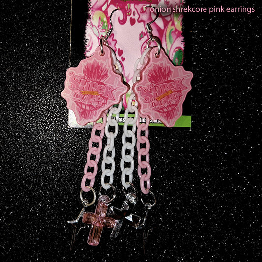 SHREKCORE ONION (PINK) - EARRINGS