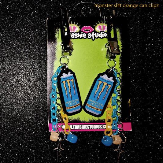 MONSTER SL#T ORANGE CAN - HAIR CLIPZ