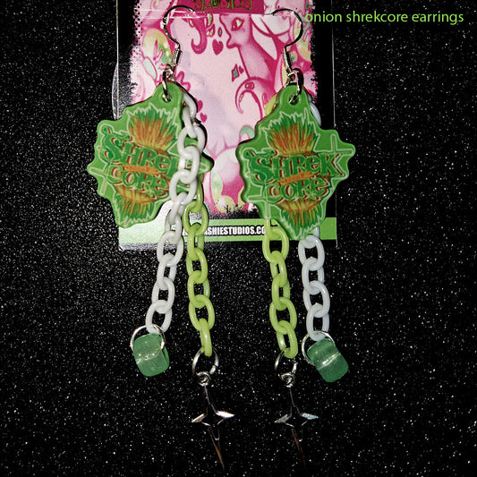 SHREKCORE ONION (GREEN) - EARRINGS