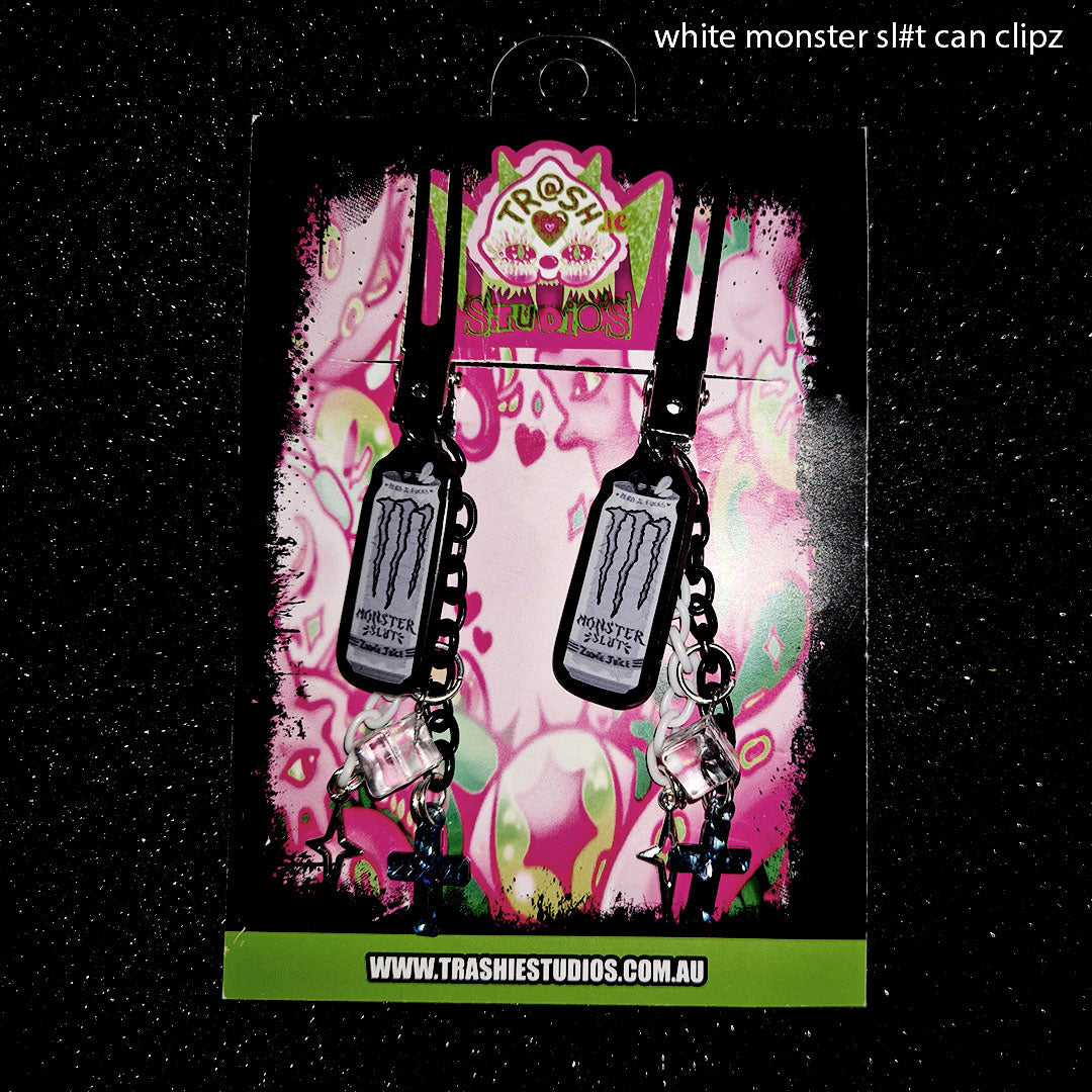 MONSTER SL#T WHITE CAN (ICE) - HAIR CLIPZ